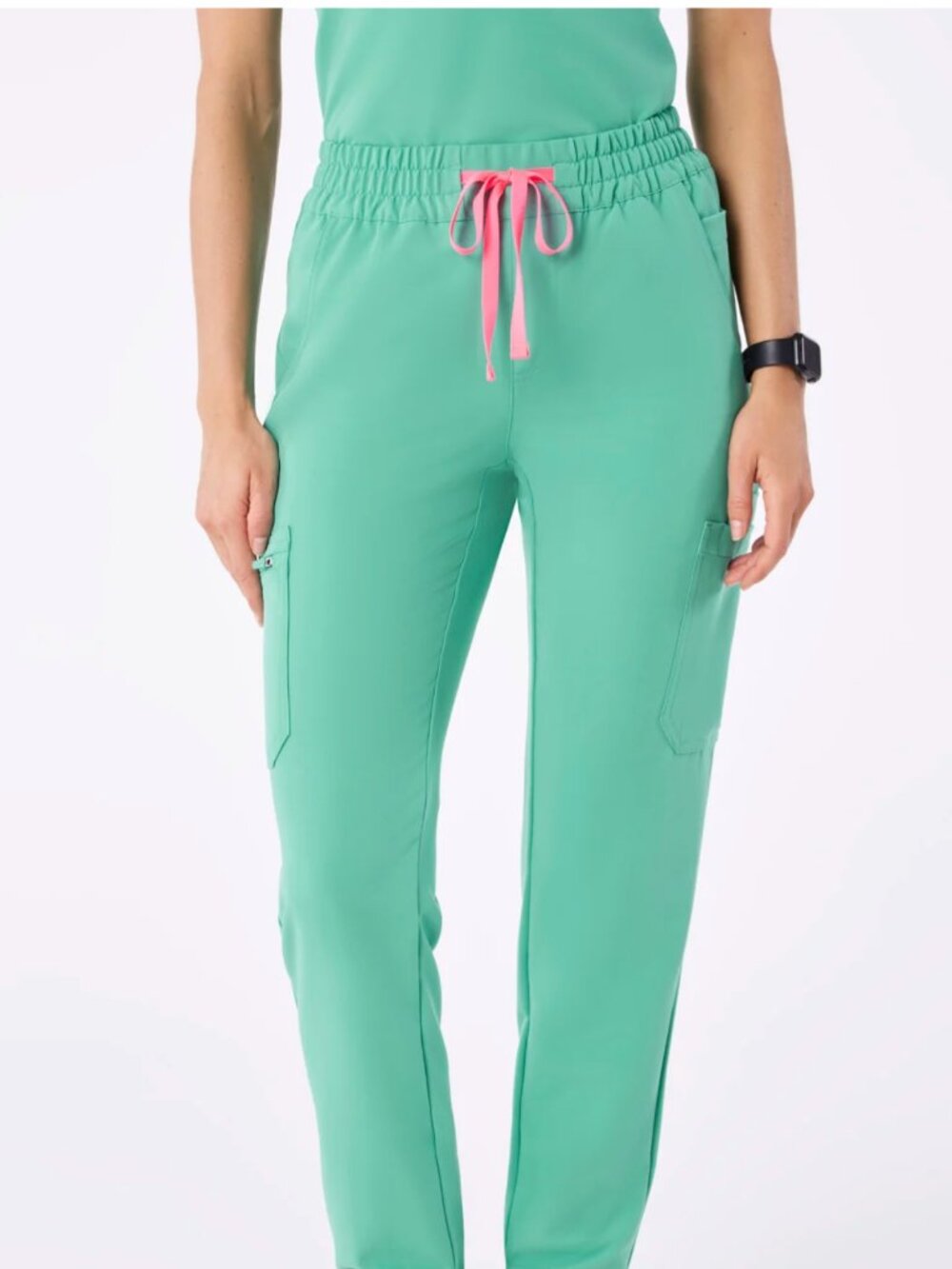 Fig Women's Surgical Green Yolaโข - Petite Skinny Scrub Pants - XXS